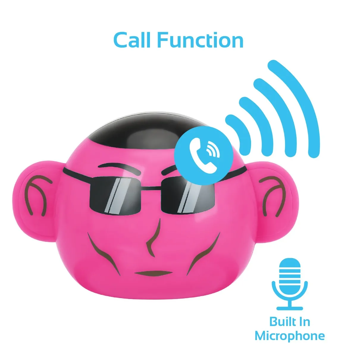 Mini High Definition Wireless Monkey Speaker With Smartphone Stand