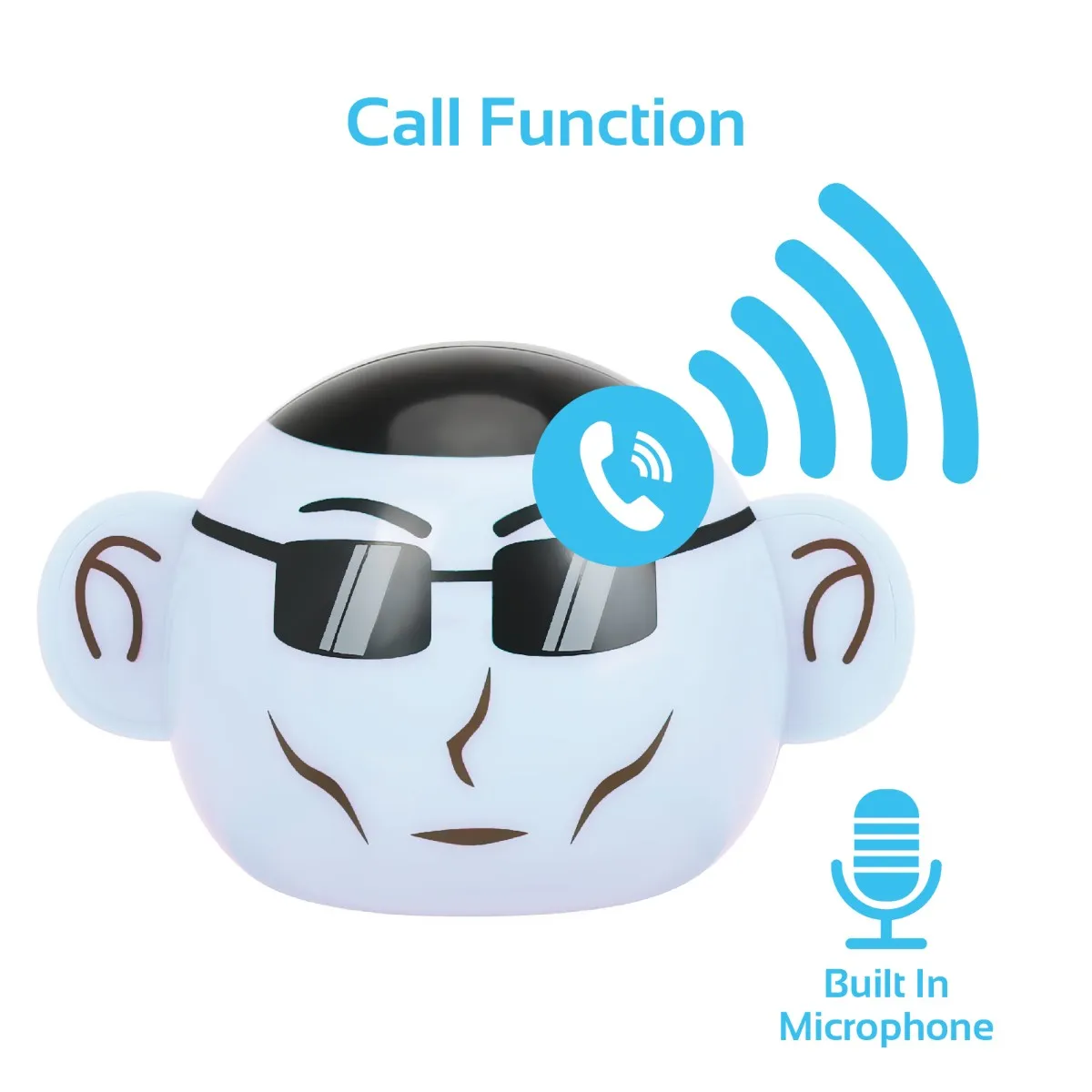Mini High Definition Wireless Monkey Speaker With Smartphone Stand
