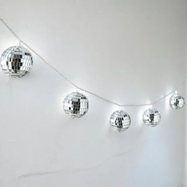 Miniature Mirrored Disco Ball LED String Lights 2.1M