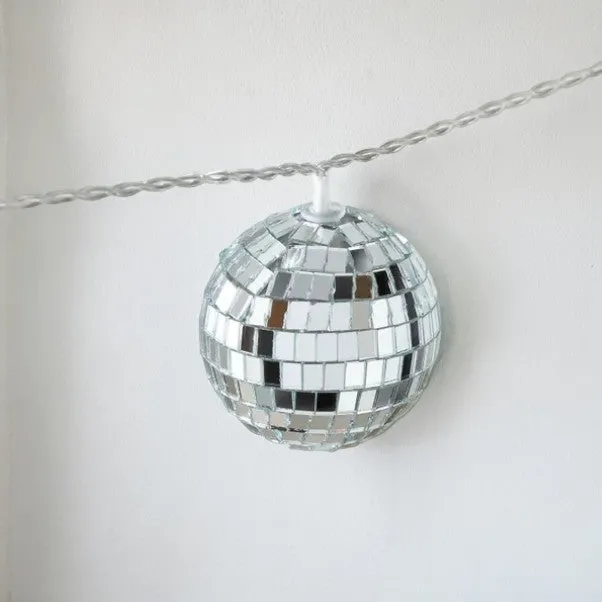 Miniature Mirrored Disco Ball LED String Lights 2.1M