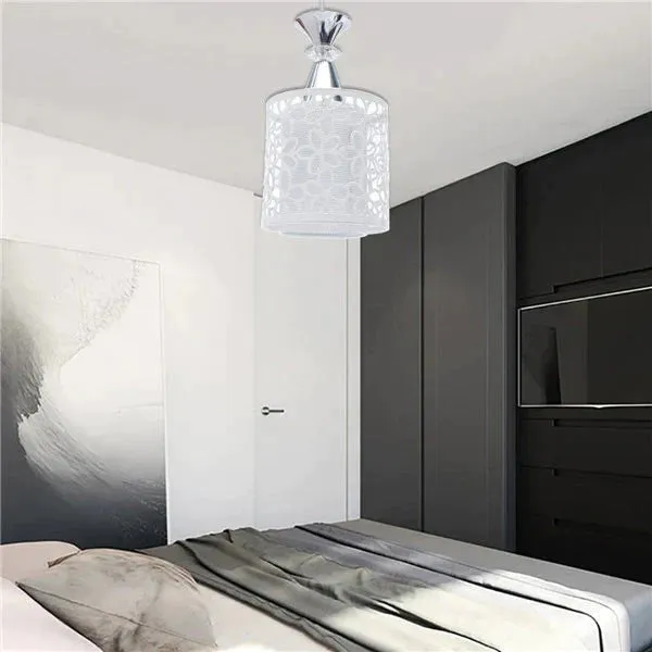 Modern Crystal Iron LED Ceiling Light Fixtures Chandelier Pendant Lamp for Dining Room Kitchen Decoration Fixture Lights LED