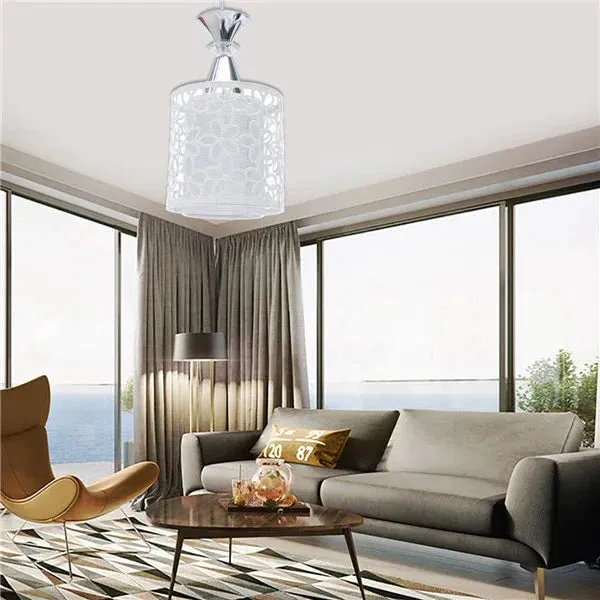 Modern Crystal Iron LED Ceiling Light Fixtures Chandelier Pendant Lamp for Dining Room Kitchen Decoration Fixture Lights LED