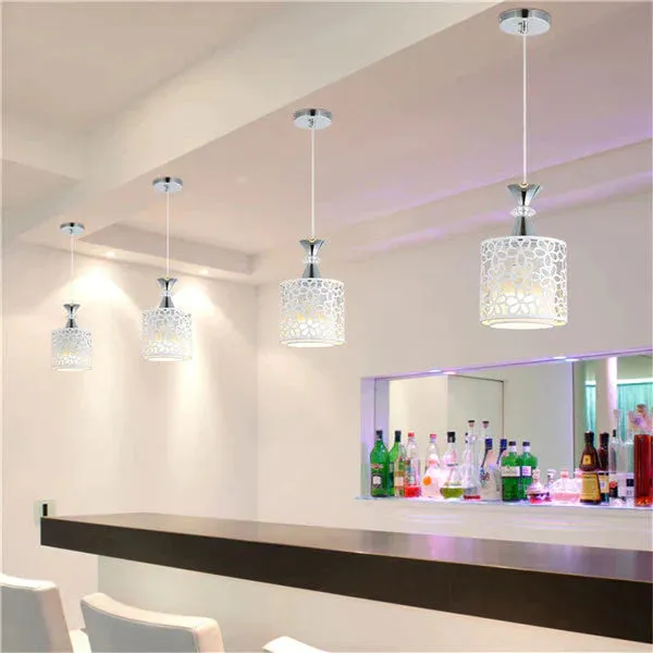 Modern Crystal Iron LED Ceiling Light Fixtures Chandelier Pendant Lamp for Dining Room Kitchen Decoration Fixture Lights LED