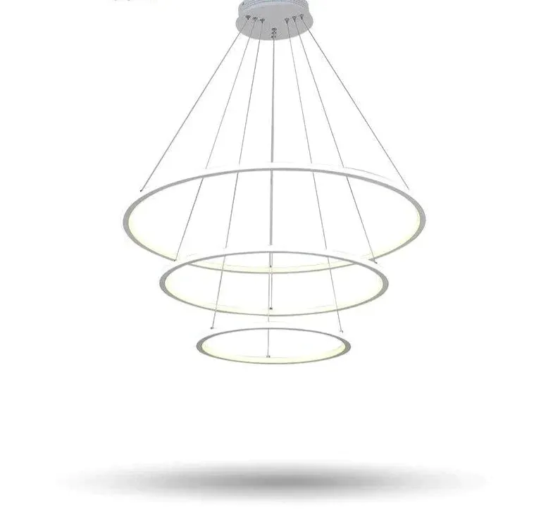 Modern LED Living Dining Room Pendant Lights Suspension Luminaire Suspendu Led Ring Lighting Lamp Fixture De Techo Colgante