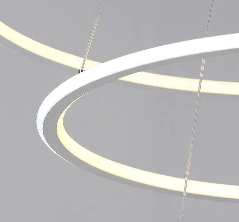Modern LED Living Dining Room Pendant Lights Suspension Luminaire Suspendu Led Ring Lighting Lamp Fixture De Techo Colgante