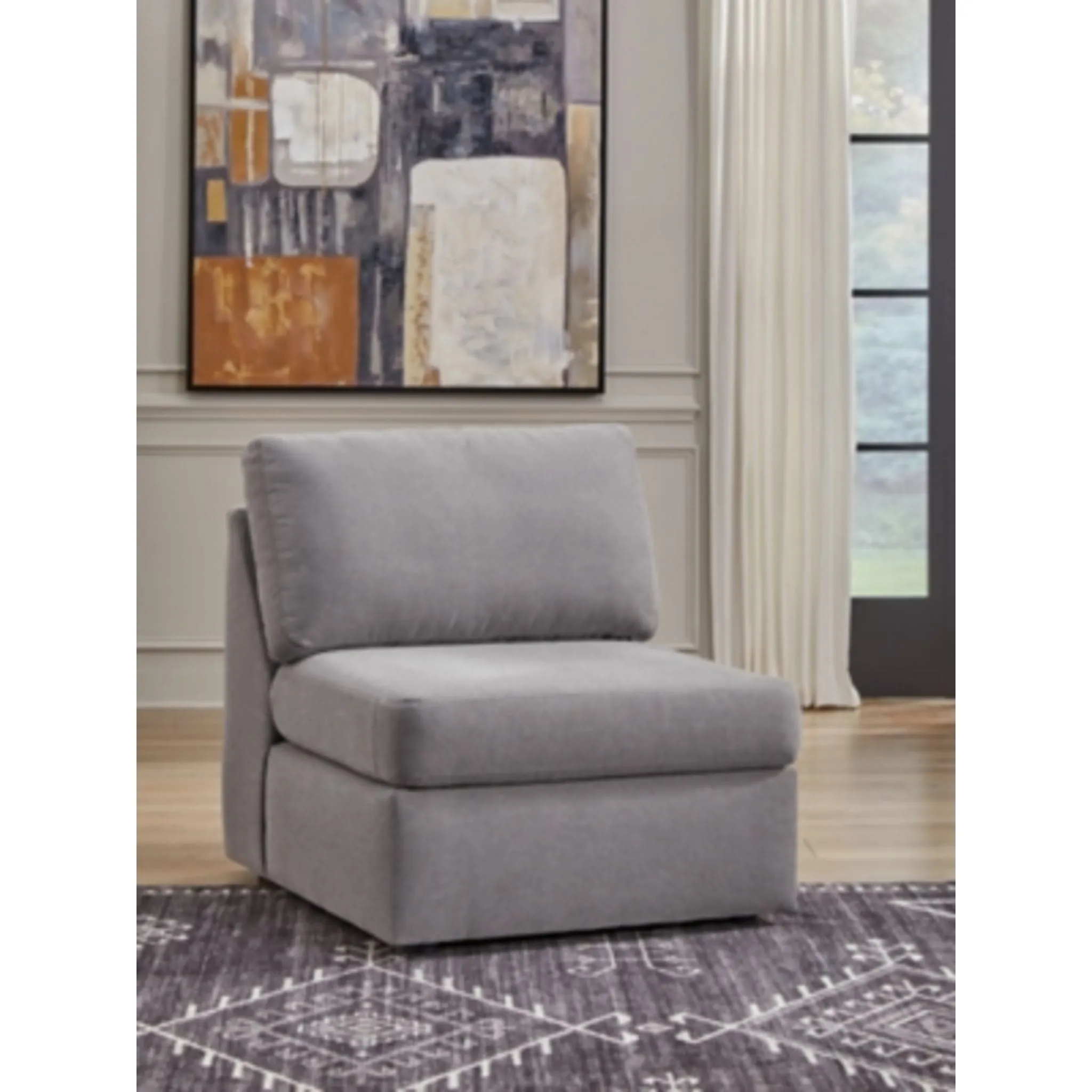 Modmax 4 Piece Modular Sectional with Chaise and Audio Console