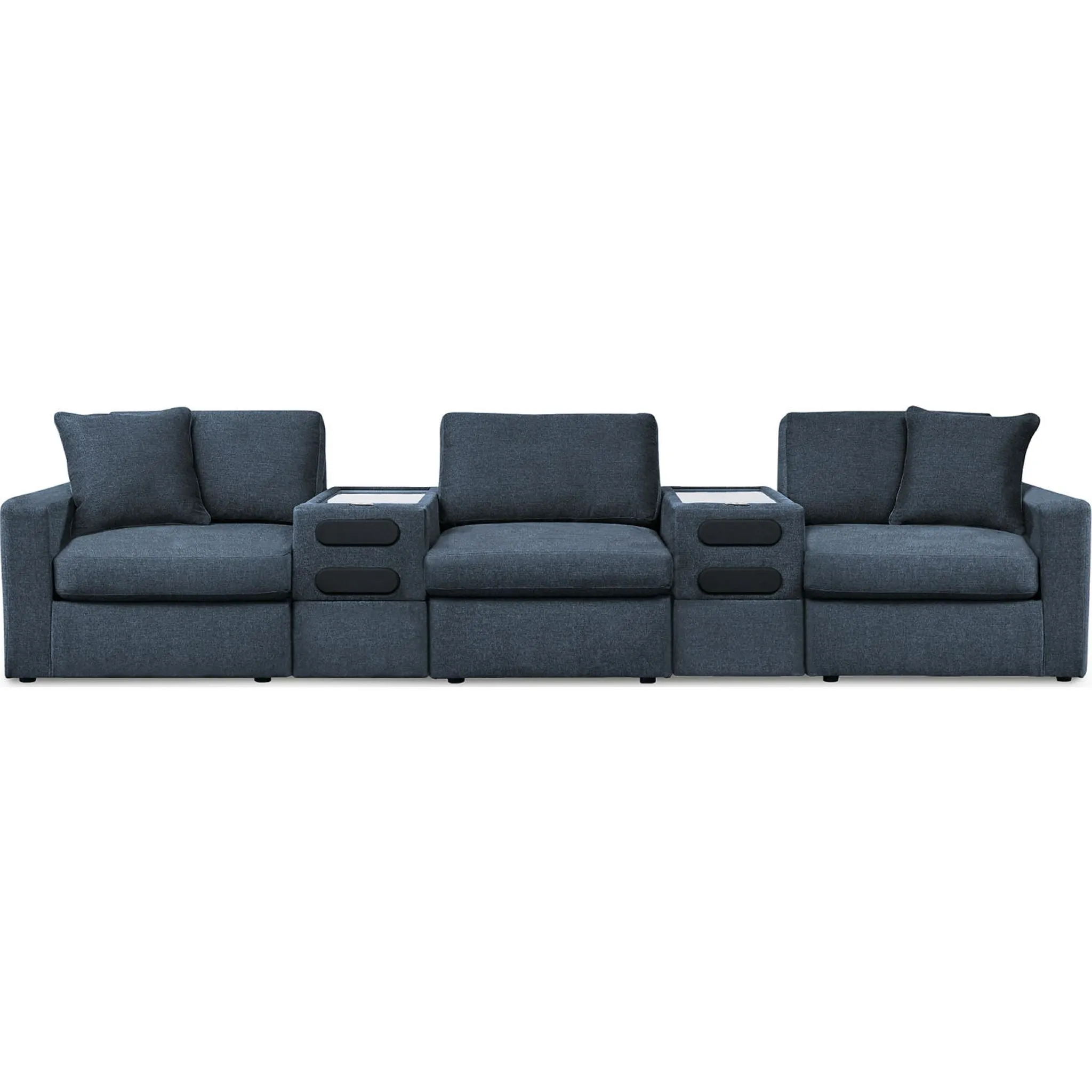 Modmax 5 Piece Modular Sectional with Audio Consoles