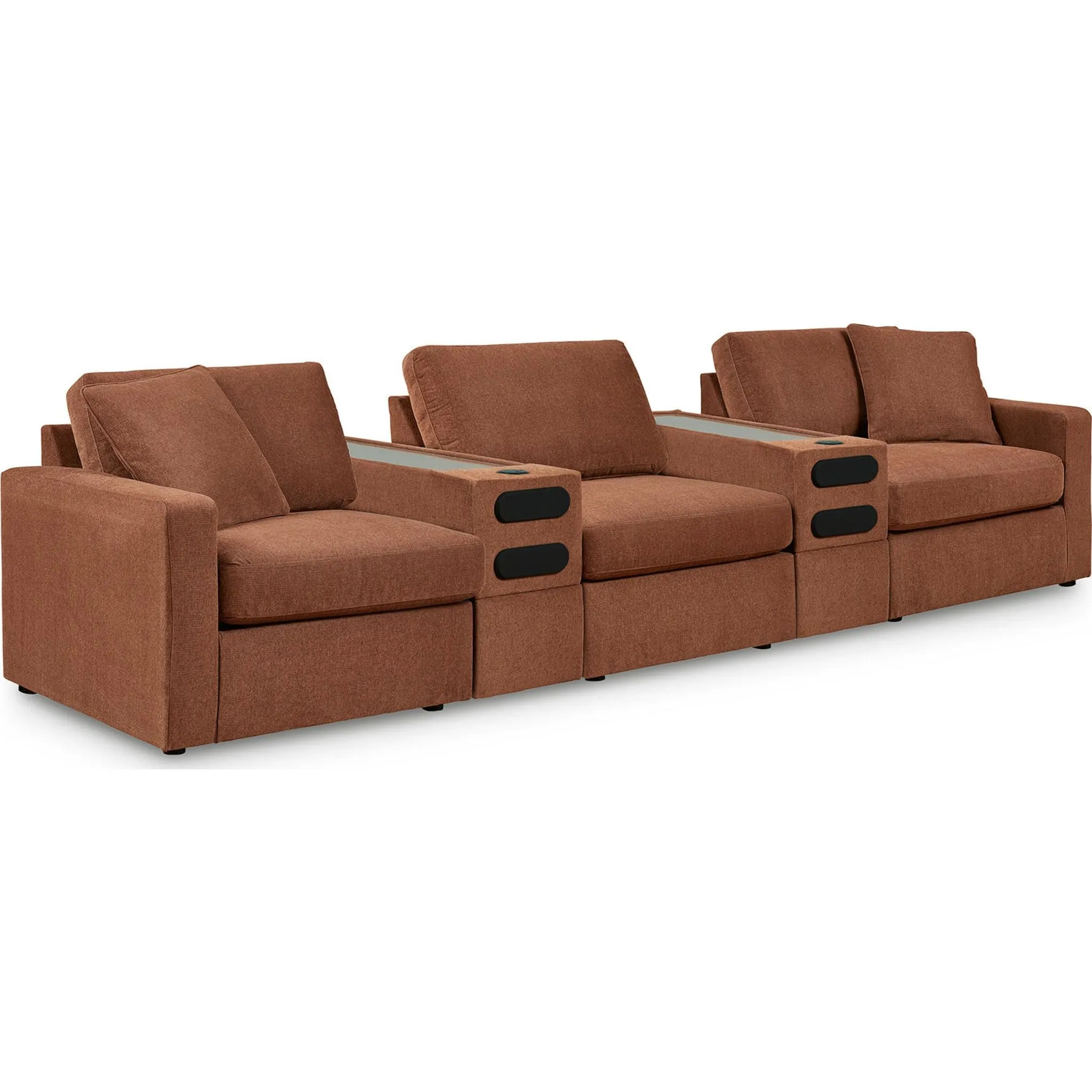 Modmax 5 Piece Modular Sectional with Audio Consoles