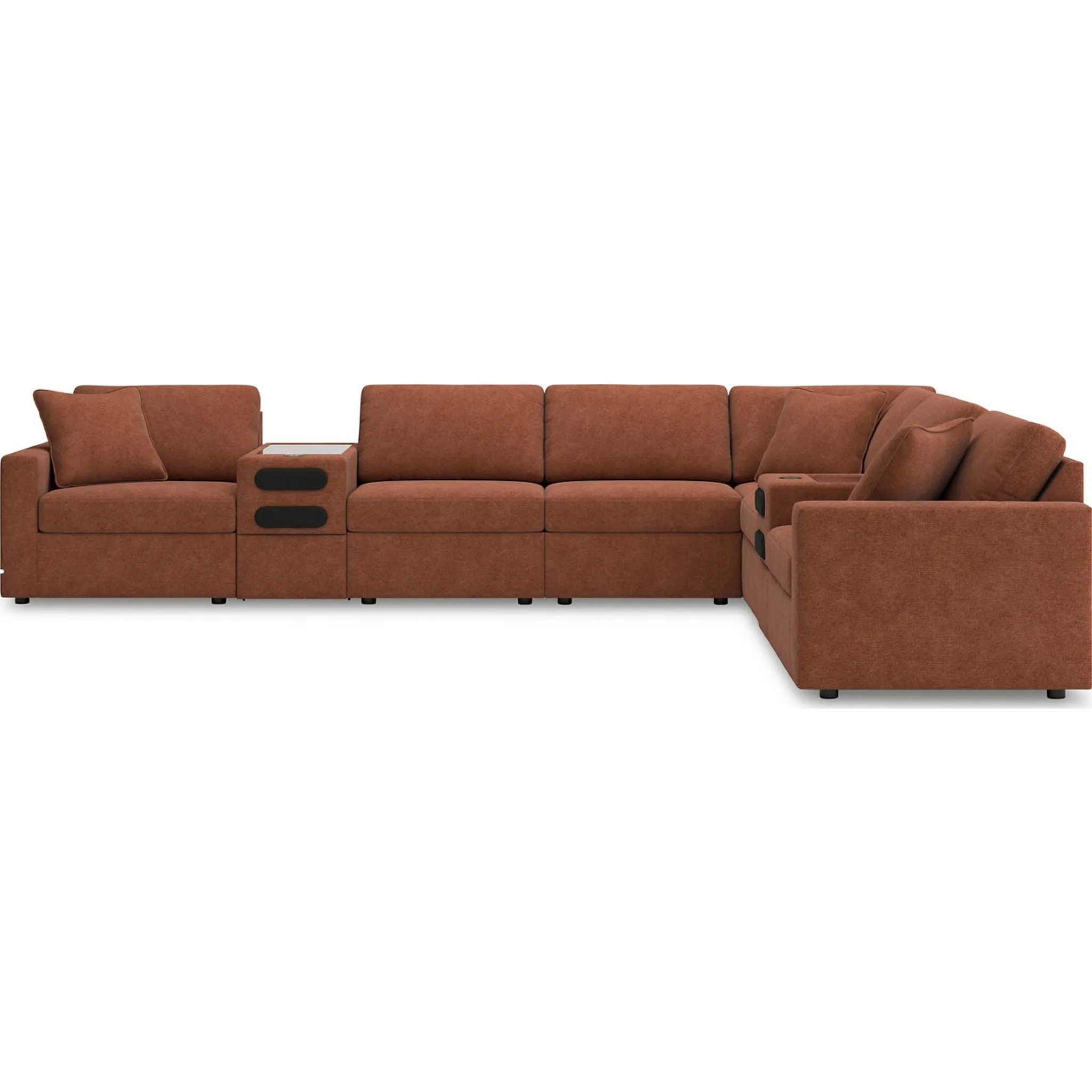 Modmax 8 Piece Modular Sectional with Audio Consoles