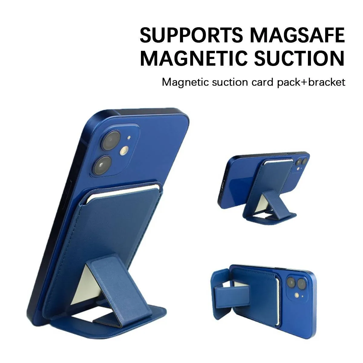 MRC043 Magnetic Leather Phone Wallet Stand