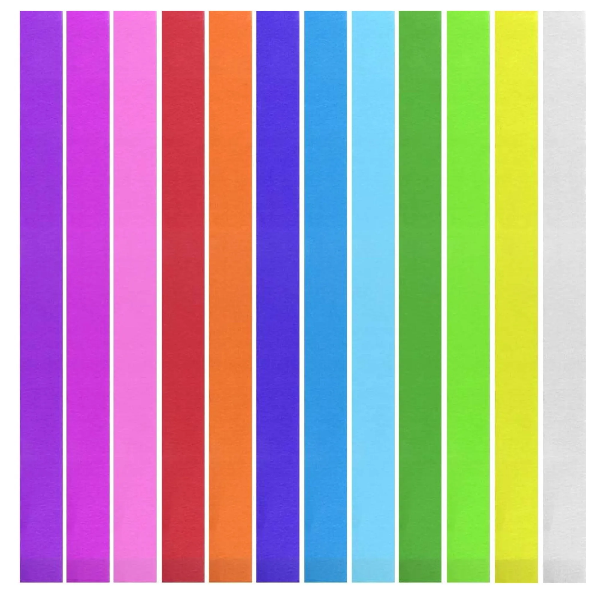 Neworkg 12 Rolls of Party Streamers | Rainbow Crepe Paper Streamer | 82 Feet by Volume