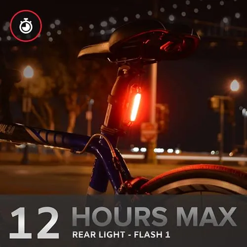 NIGHT PROVISION™ LINE 120R | REAR BICYCLE LIGHT MICRO USB RECHARGEABLE LED 120 LUMENS