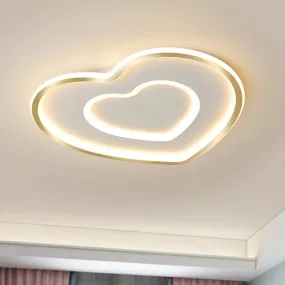 Nordic LED Acrylic Flushmount Light Fixture for Bedroom - Loving Heart Design