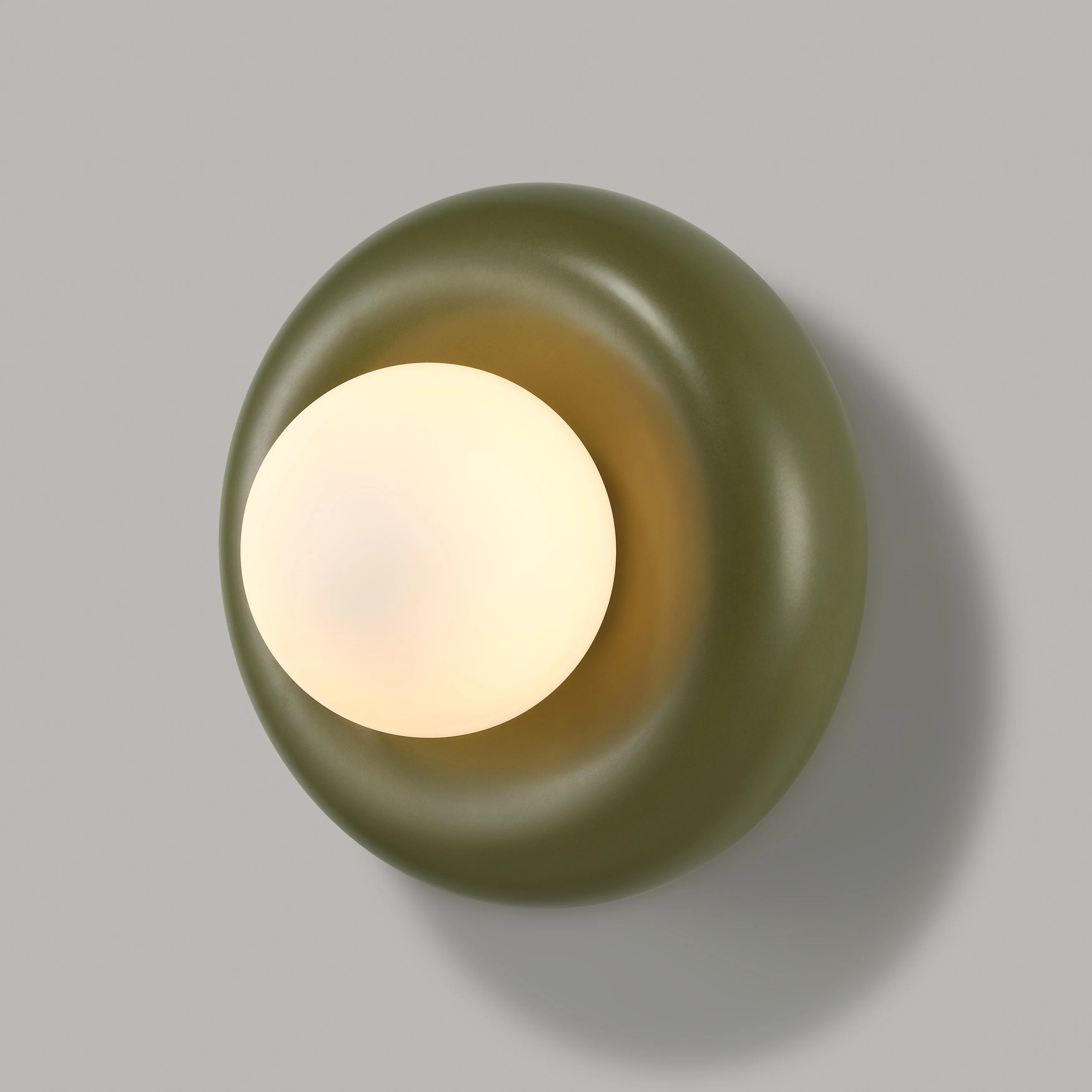 NOVI Ceramic Wall Light- Khaki Green