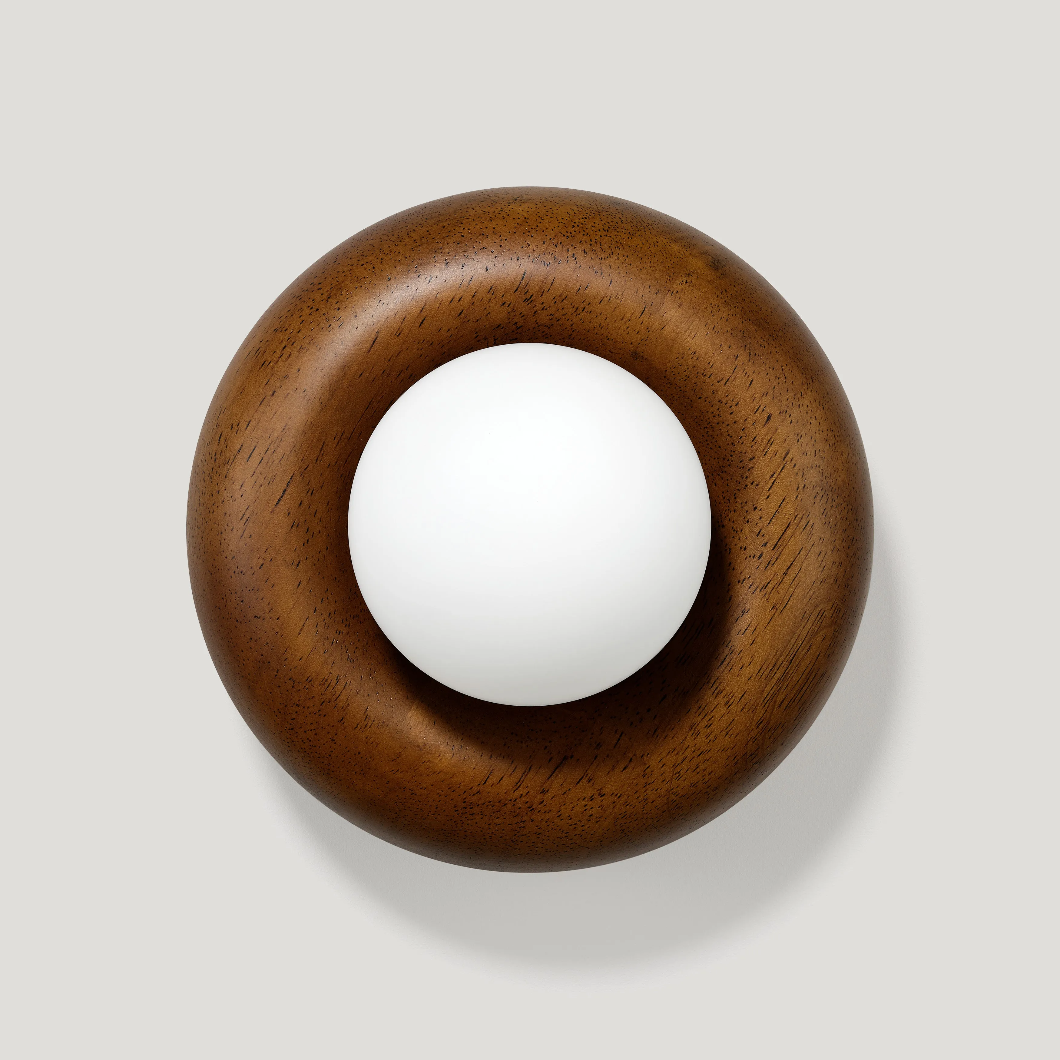 NOVI Wooden Wall Light - Dark Stain Oak