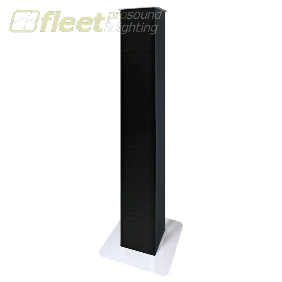 NovoPro PS1XXL Adjustable Podium Stand w/ White & Black Scrims - 4.5' TO  7.8' - White & Black Scrims w/ Carrying Case