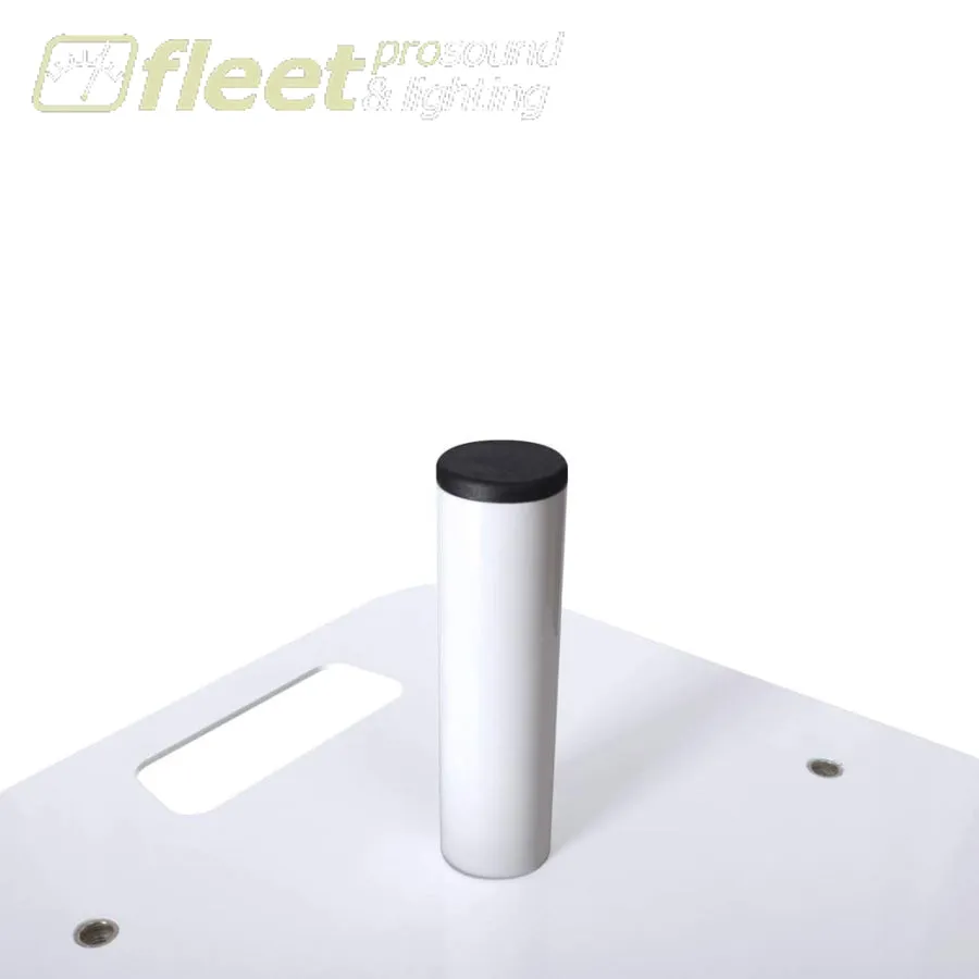 NovoPro PS1XXL Adjustable Podium Stand w/ White & Black Scrims - 4.5' TO  7.8' - White & Black Scrims w/ Carrying Case