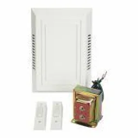 NSI TORK TAC212WL Chime Kit: 16VAC Chime, 2 Push-Buttons & 10VA Transformer, White