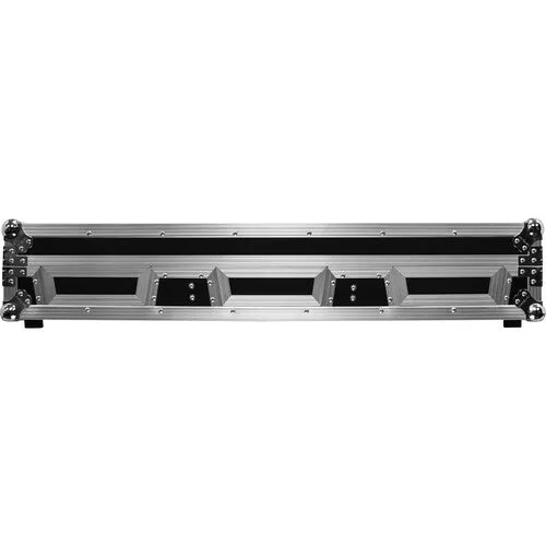 Odyssey FZ12CDJWXD2 - Extra-Deep Coffin Flight Case for 12" DJ Mixer & Two Large-Format Media Players - Black & Silver