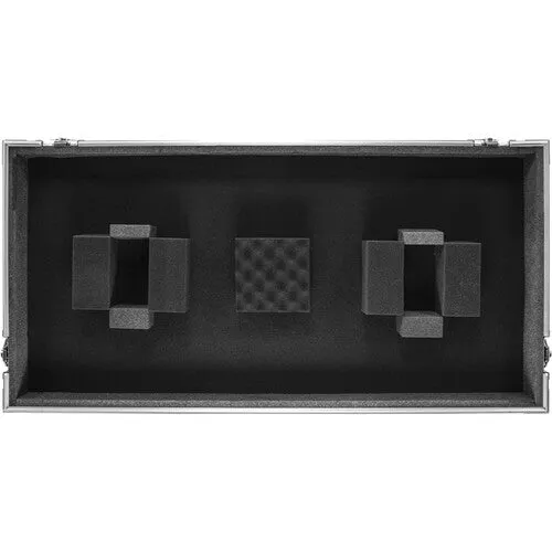 Odyssey FZ12CDJWXD2 - Extra-Deep Coffin Flight Case for 12" DJ Mixer & Two Large-Format Media Players - Black & Silver