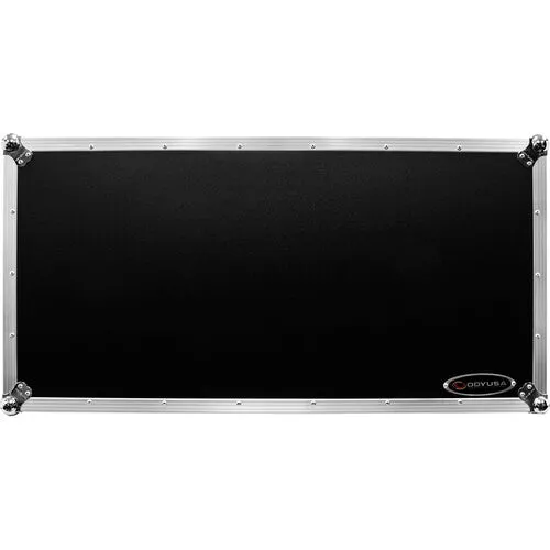 Odyssey FZ12CDJWXD2 - Extra-Deep Coffin Flight Case for 12" DJ Mixer & Two Large-Format Media Players - Black & Silver