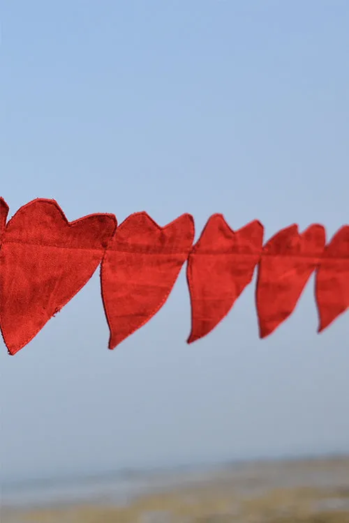 Okhai 'Dil' Heart-Shaped Pure Cotton Bunting