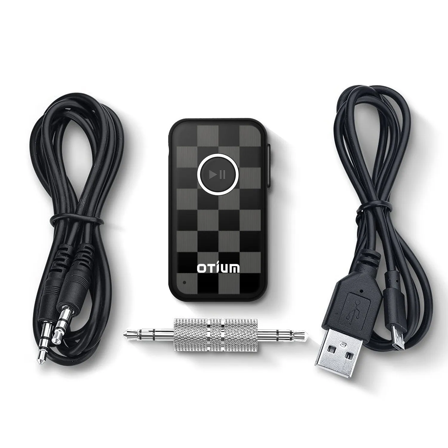 Otium Bluetooth 4.1 Receiver, Wireless Audio Adapter & Hands-Free Car Kits with Built-In Mic for Home/Car Audio Stereo System
