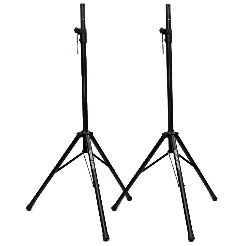 Pair of PA/DJ Steel Tripod Speaker Stands & Subwoofer Poles