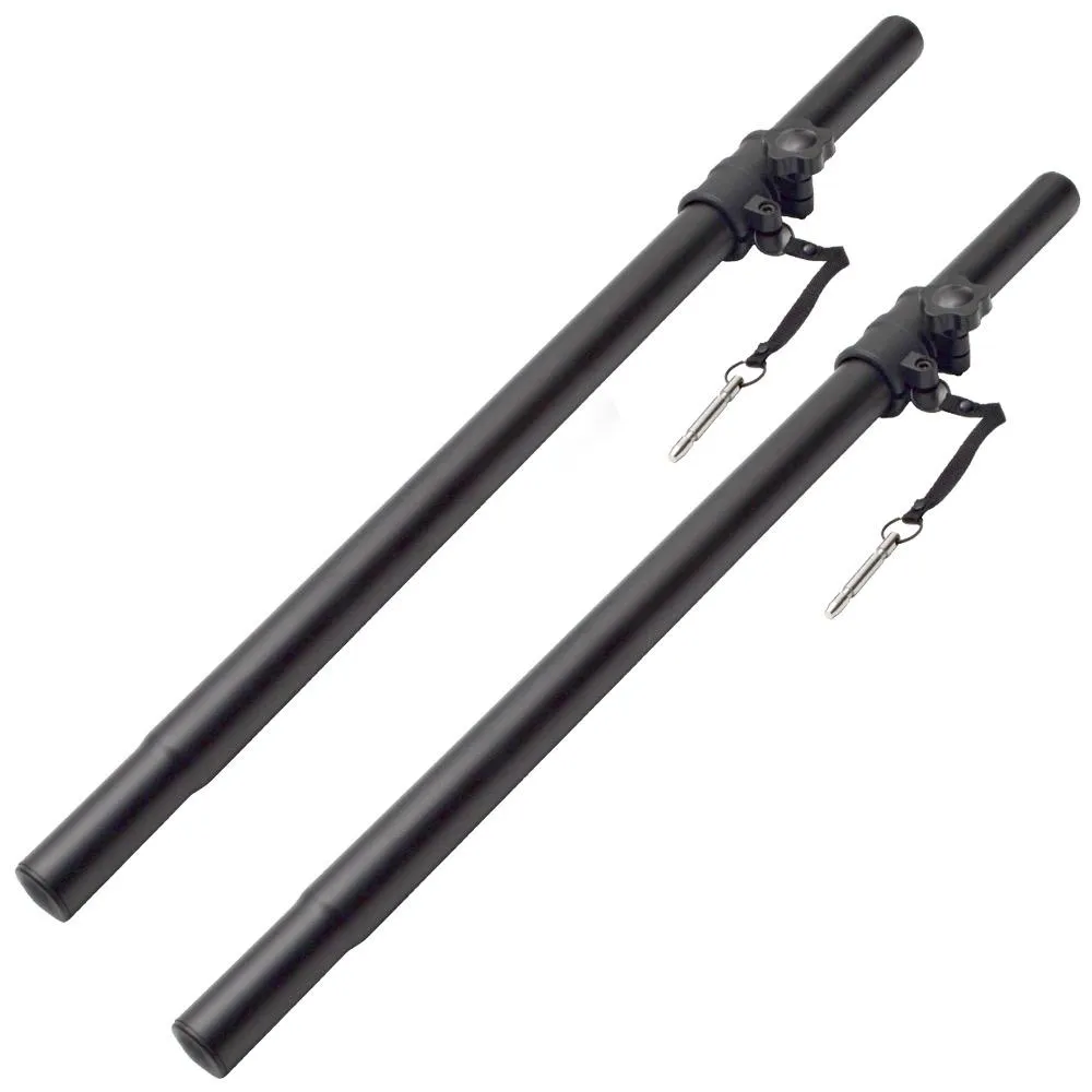 Pair of PA/DJ Steel Tripod Speaker Stands & Subwoofer Poles