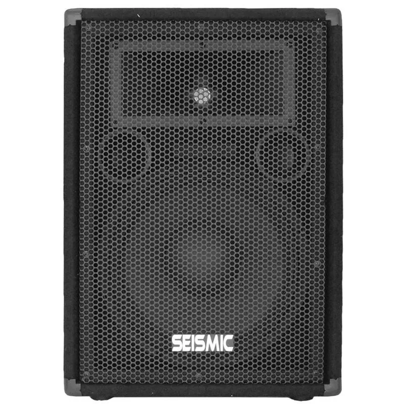 Pair of Premium 12" PA/DJ Speaker Cabinets with two Tripod Speaker Stands