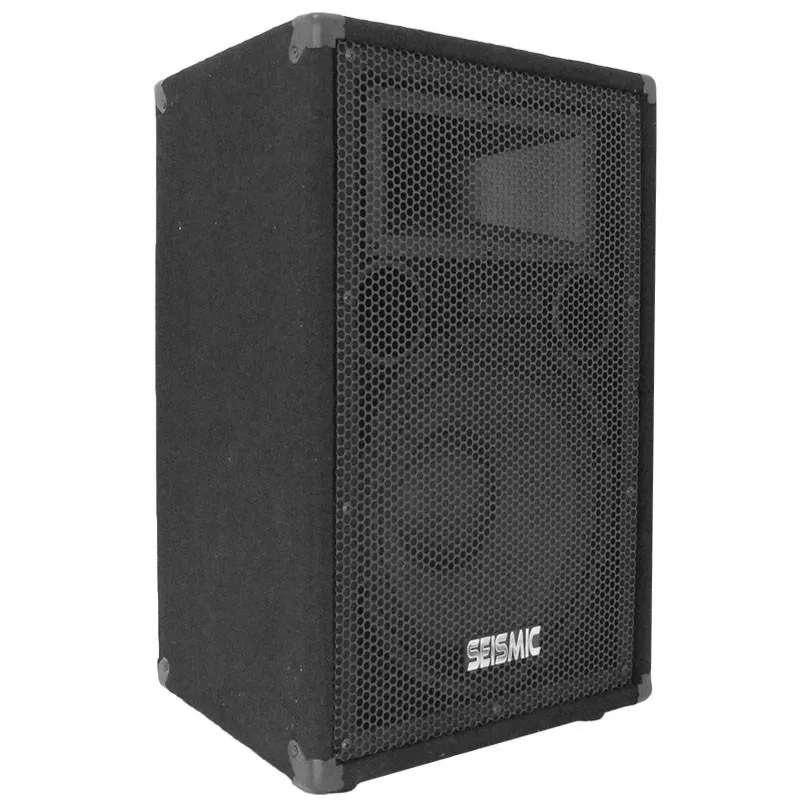 Pair of Premium 12" PA/DJ Speaker Cabinets with two Tripod Speaker Stands