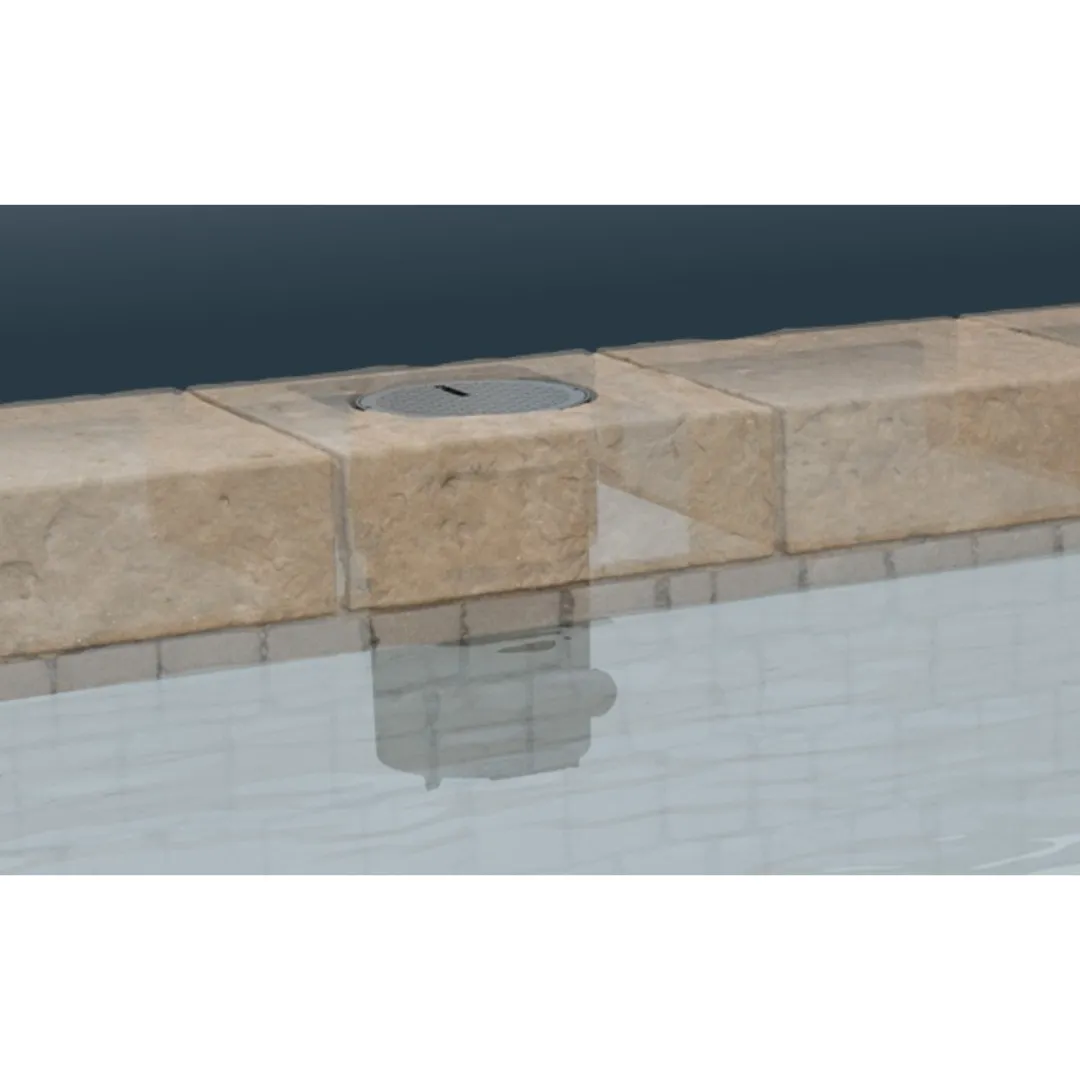 Pentair 100' Gray Lid MagicStream Laminar LED Deck Jet 580001G