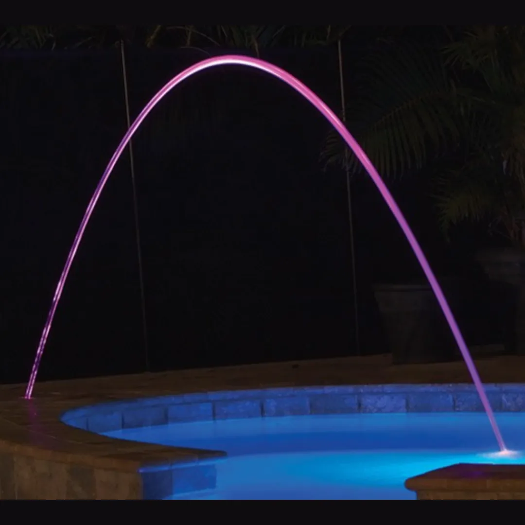 Pentair 100' Gray Lid MagicStream Laminar LED Deck Jet 580001G