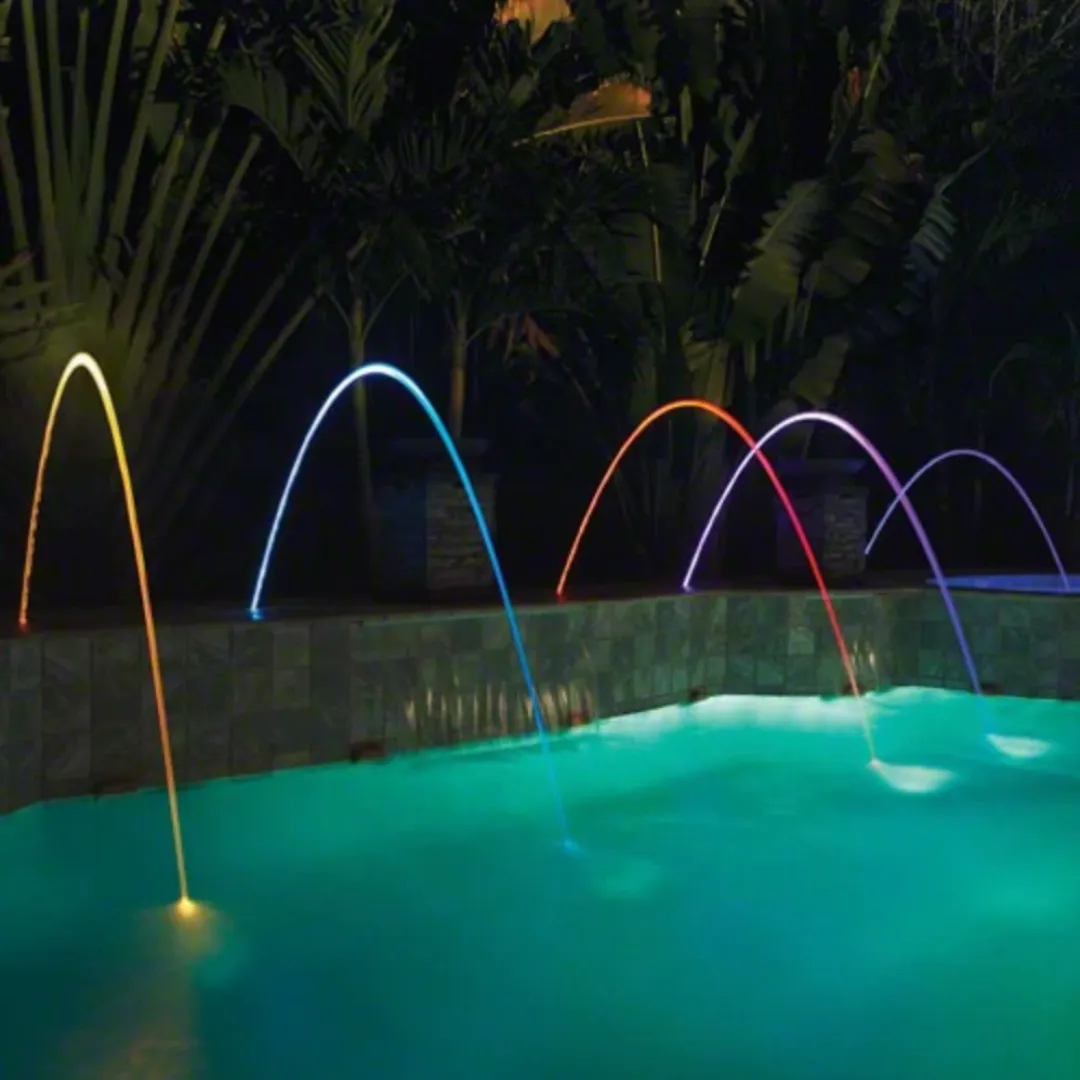 Pentair 100' Gray Lid MagicStream Laminar LED Deck Jet 580001G