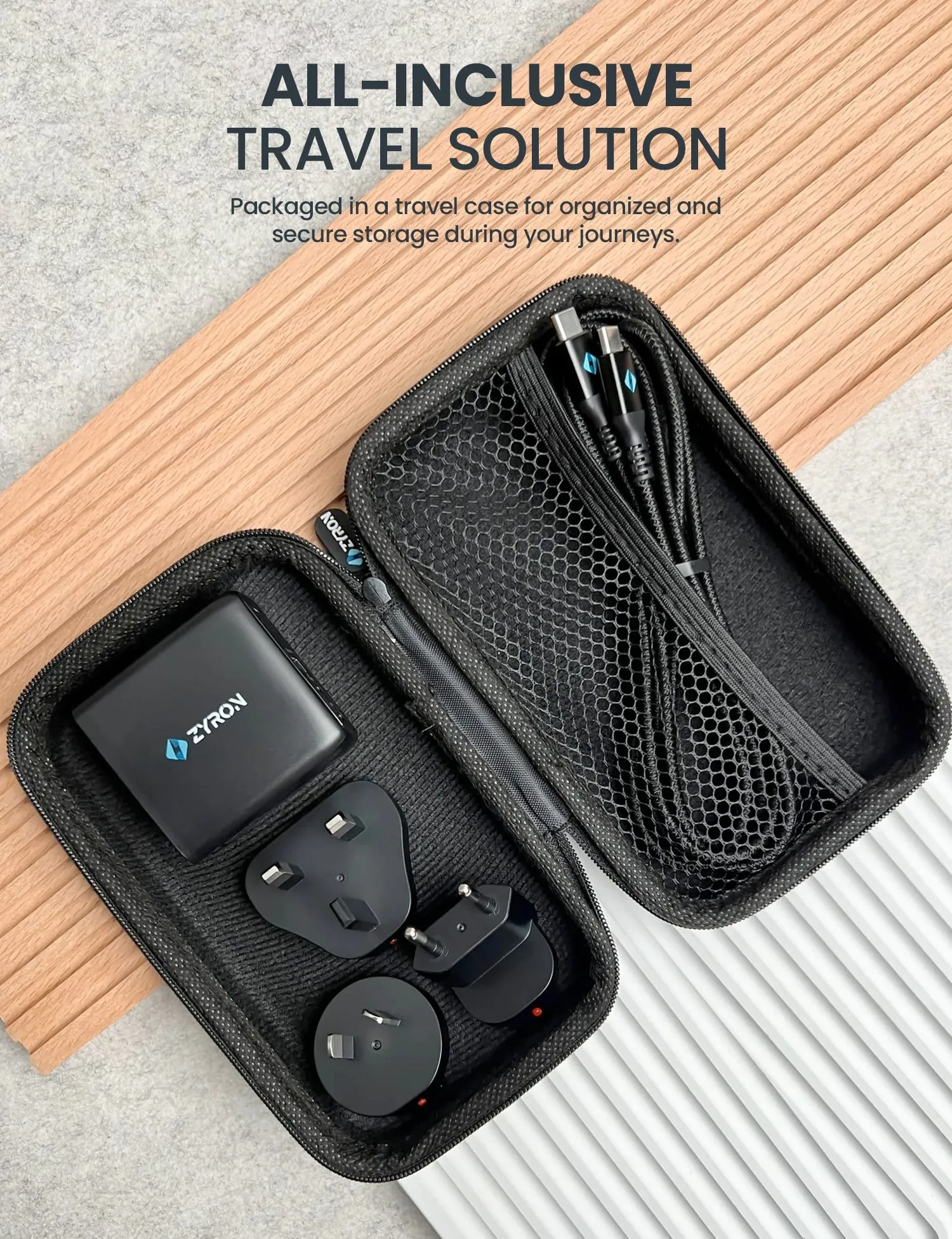Powerpod 67W USB-C GaN Travel Charger
