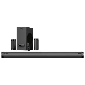 Pure Acoustics 5.1 Channel Soundbar with Subwoofer & Wireless Speakers (Black)