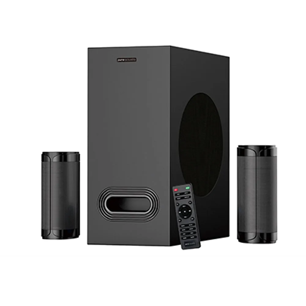 Pure Acoustics 5.1 Channel Soundbar with Subwoofer & Wireless Speakers (Black)