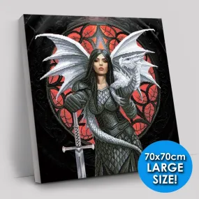 "Valour" by Anne Stokes 70x70cm