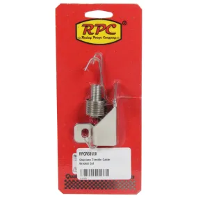 Racing Power Throttle Return Spring - Carb Mount - Dual Springs - Polished - Square Bore
