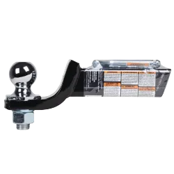 Reese Towpower Interlock® Trailer Hitch Ball Mount Starter Kit, Fits 2 Inch Square Receiver, 2 Inch Drop, 6,000 lbs. Capacity, Includes 2 Inch Trailer Ball and Pin & Clip
