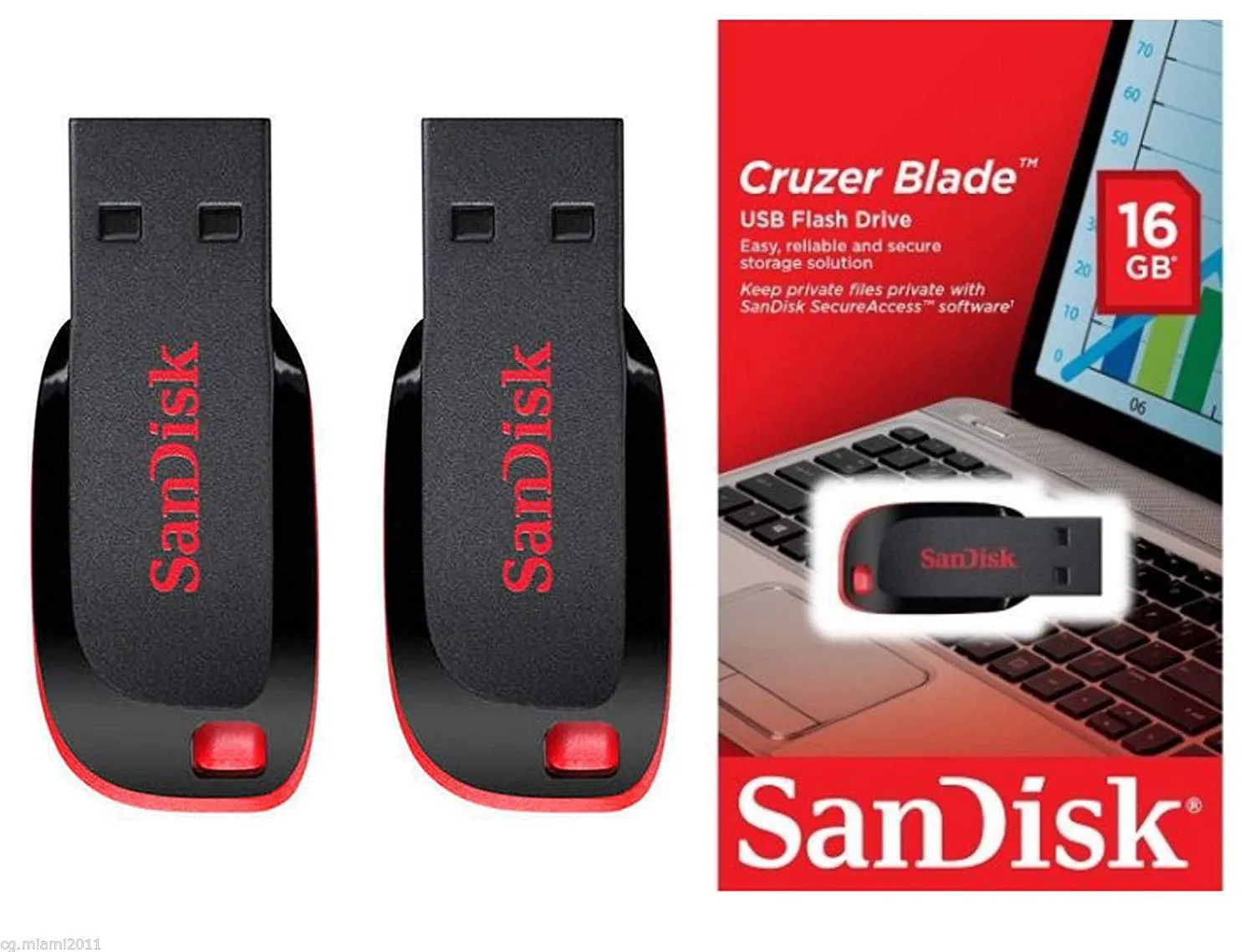SanDisk 16GB Cruzer Blade USB Flash Drive