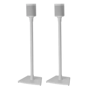 Sanus Fixed-Height Wireless Speaker Stands for Sonos ONE, PLAY:1, and PLAY:3 - Pair (White)