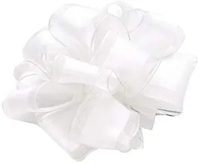 Satin Edge White Organza Ribbon - 1 1/2" x 50 Yards