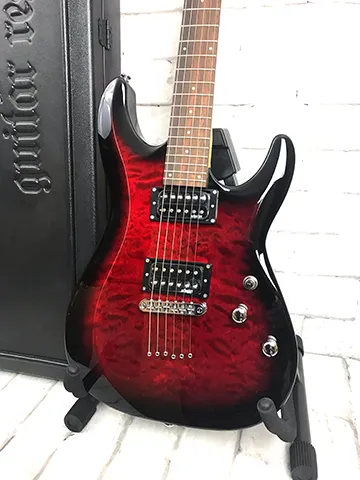 Schecter C-6 Plus Electric Guitar with Hardshell Case, See-Thru Cherry Burst