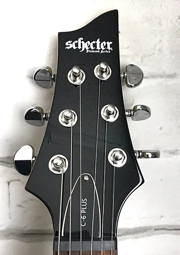 Schecter C-6 Plus Electric Guitar with Hardshell Case, See-Thru Cherry Burst