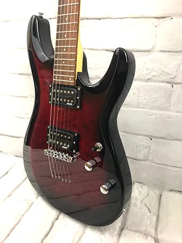Schecter C-6 Plus Electric Guitar with Hardshell Case, See-Thru Cherry Burst