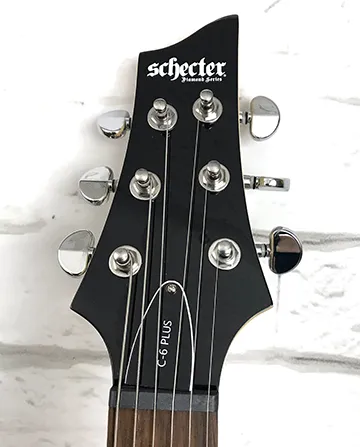 Schecter C-6 Plus Electric Guitar with Hardshell Case, Vintage Sunburst