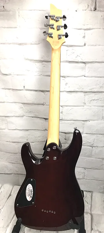 Schecter C-6 Plus Electric Guitar with Hardshell Case, Vintage Sunburst