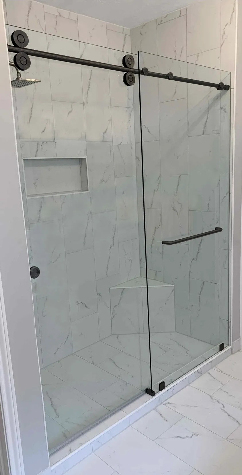 Sierra Series Frameless Sliding Shower Door Kit