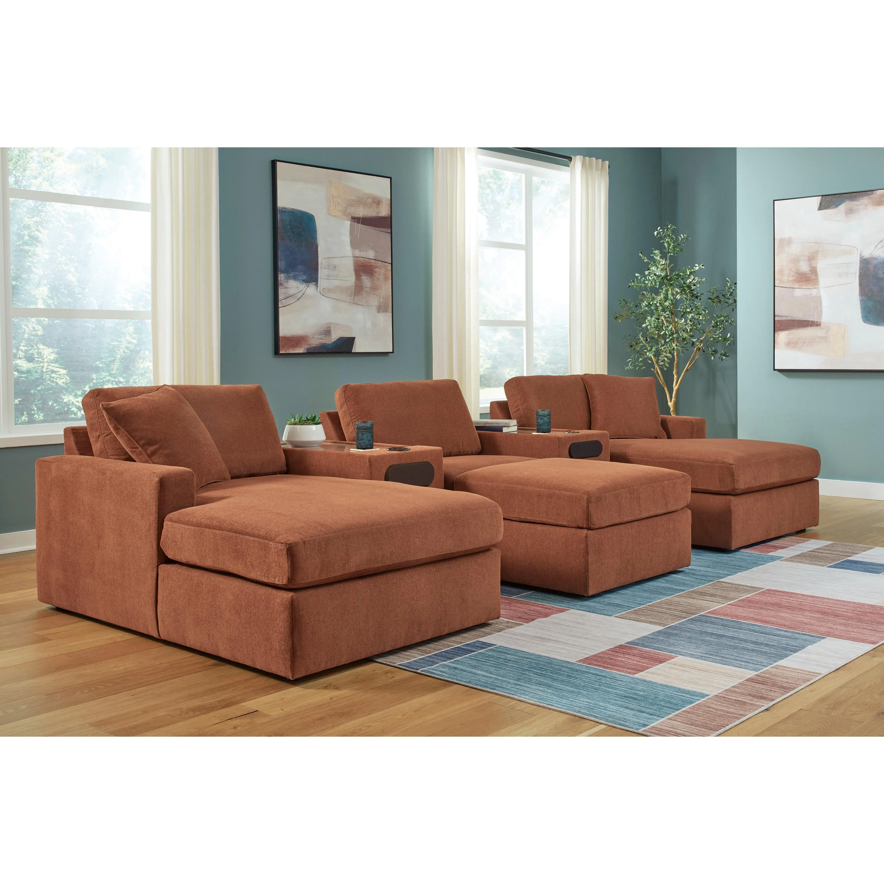 Signature Design by Ashley Modmax Fabric 5 pc Sectional 9210216/9210217/9210227/9210227/9210246